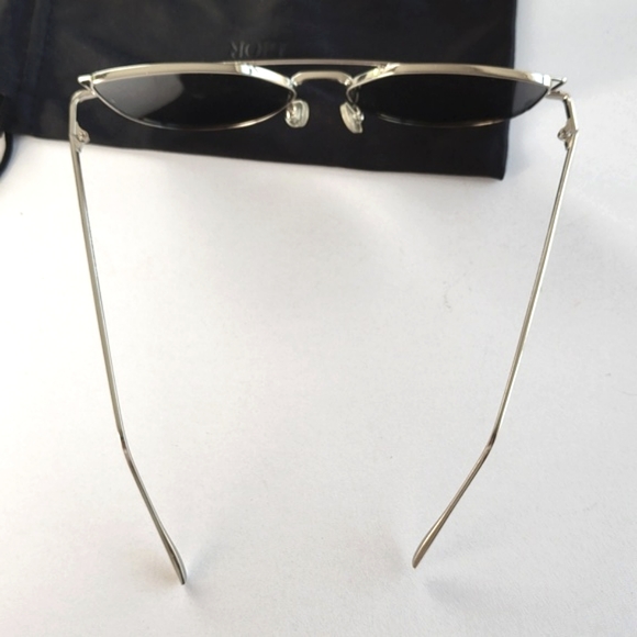 DIOR Reflective Palladium White/grey Silver Metal Framed Sunglasses/Dust Bags - Picture 9 of 12